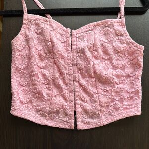 Forever 21 Light Pink Lace Camisole Top
